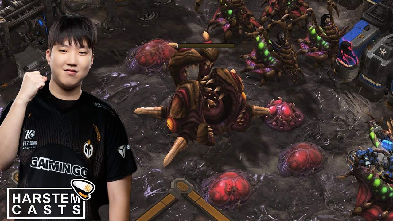 Shin's Nydus spine rush vs Terran