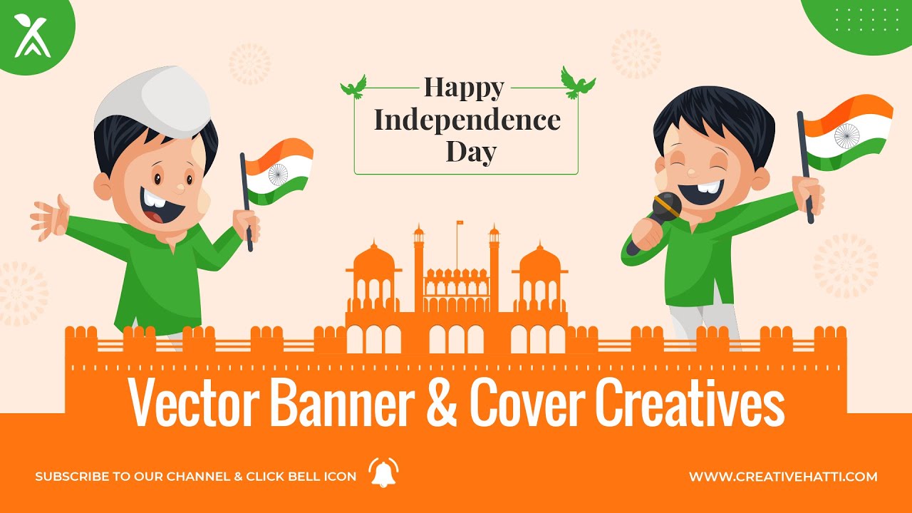 Creative Hatti | Independence Day Wish Vector Creatives | Indian Illustrations