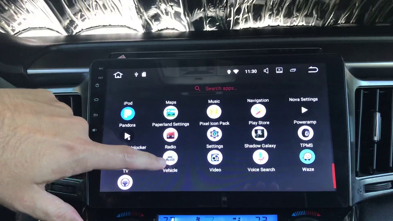 Android Radio Toyota Hybrid screen