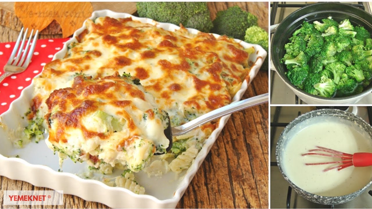 МАКАРОННАЯ ПЕЧЬ С БРОККОЛИ