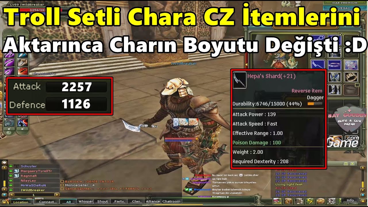 WildShard - Troll Setli Ardream Chara | Hepa +10 Shard Takıp Milleti Trollerse :D | Knight Online