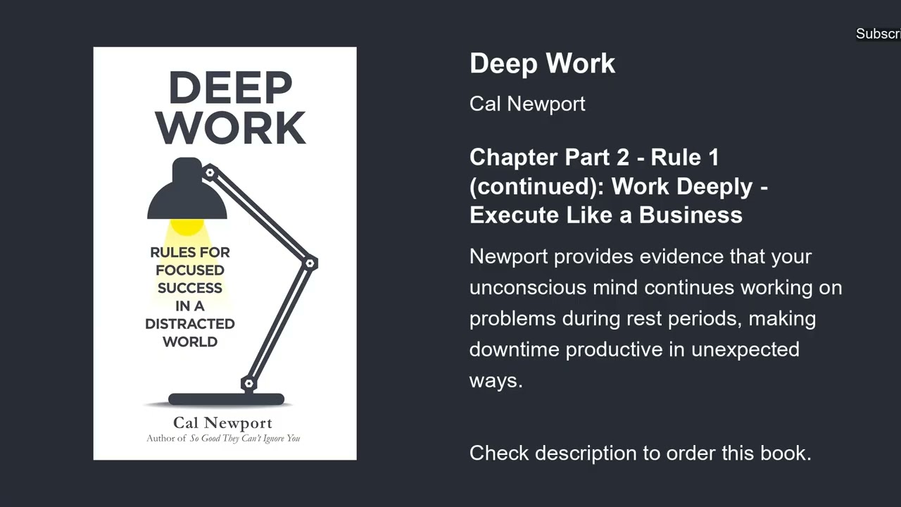 DEEP WORK by Cal Newport | Animated Book Summary