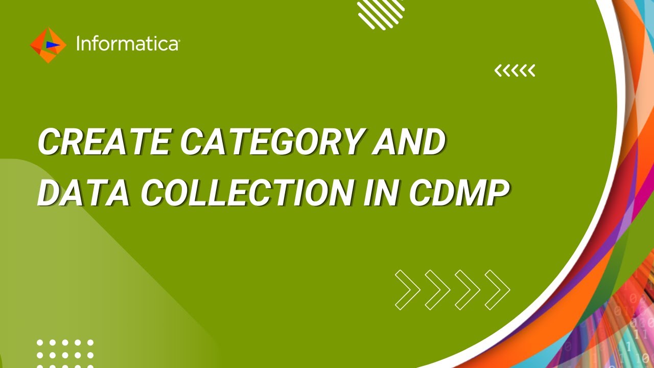 How to Create Category and Data Collection in CDMP