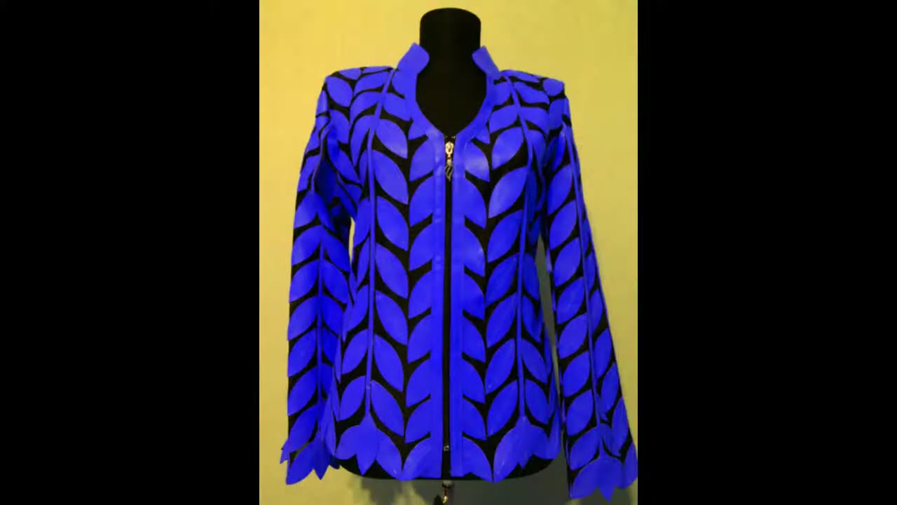 Turkish Leather Leaf Jacket for Women Zip Short Genuine Lambskin Women's Light Design