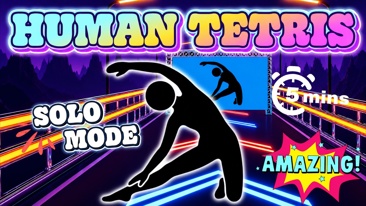 HUMAN TETRIS | SOLO MODE🔥| 99% GET IT WRONG | High-Quality Immersive Interactive Warm-Up #28