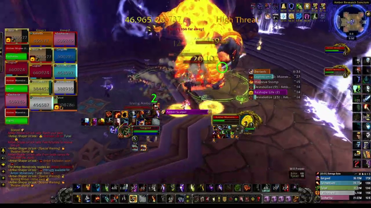 MoP Enhance Sham vs Heroic Amber Shaper