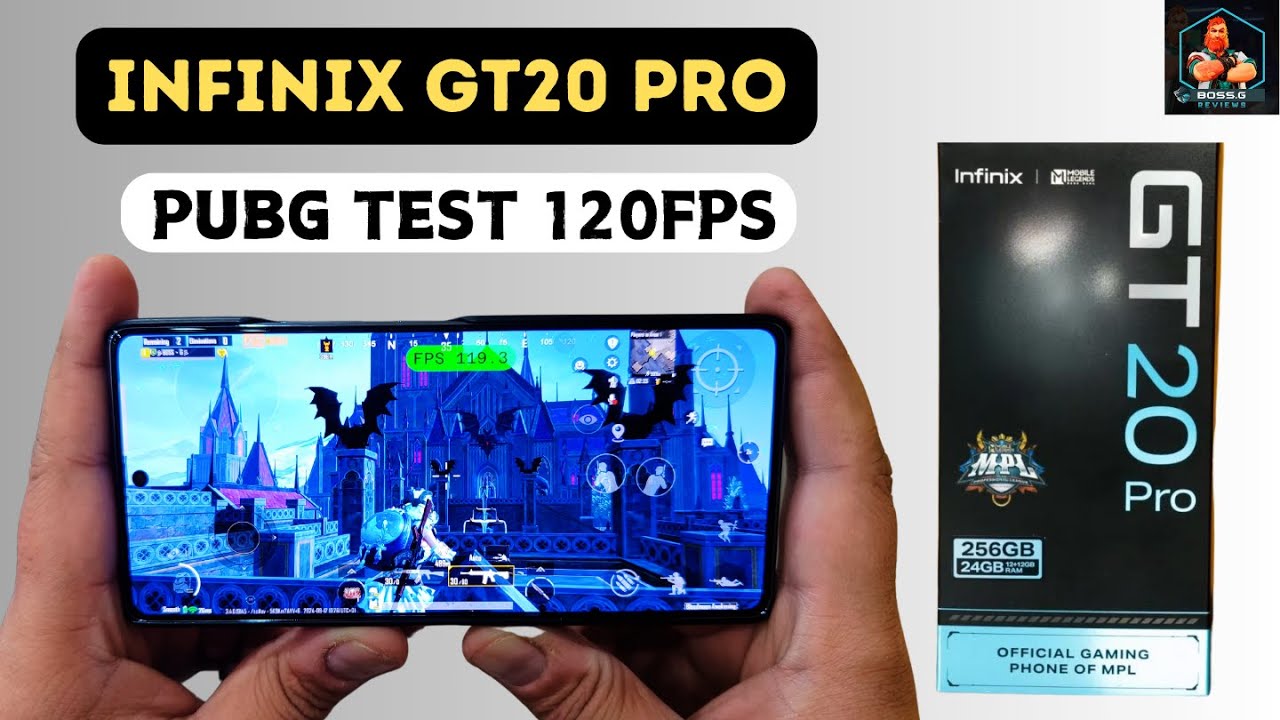 infinix GT 20 Pro PUBG/BGMI Test⚡: Unboxing, FPS Meter, Battery & Heating🔥