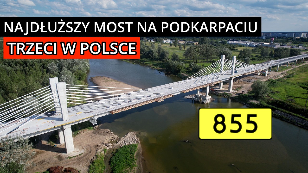 W Stalowej Woli powstaje najdłuższy most na Podkarpaciu! Budowa DW855