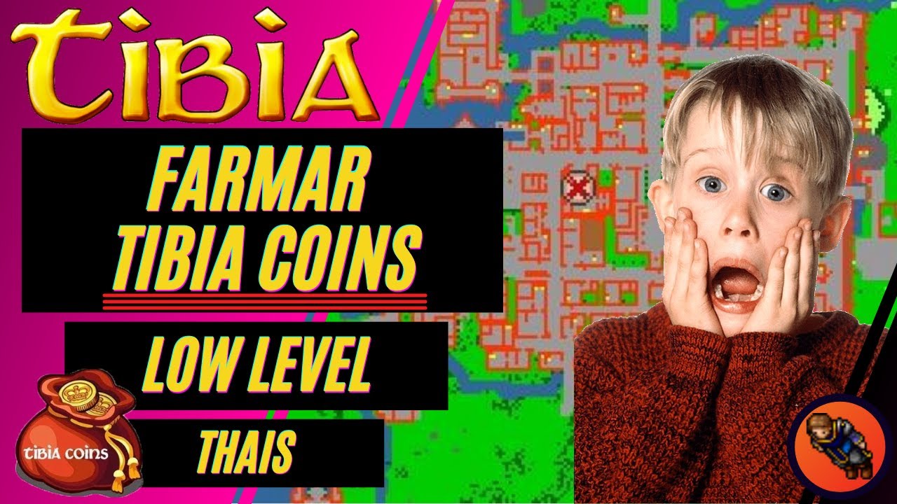 COMO FARMAR TIBIA COINS LOW LEVEL FREE ACCOUNT - THAIS