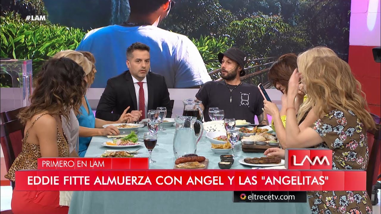 Imperdible almuerzo de Eddie Fitte con las angelitas