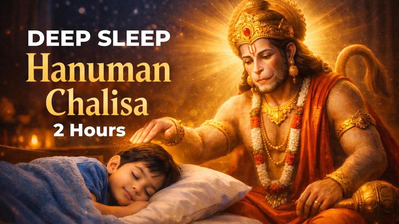 Hanuman Chalisa for Deep Sleep & Protection Every Night | Soft Hanuman Chalisa | हनुमान चालीसा