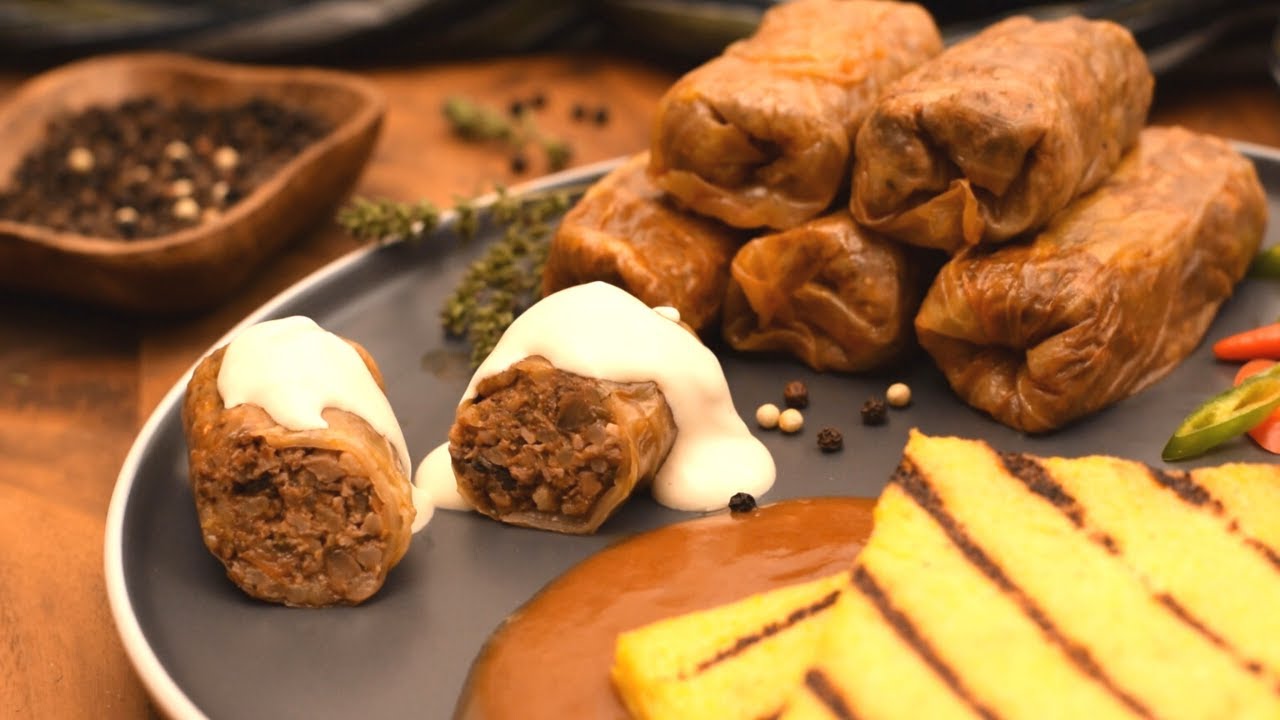 Sarmale vegane - Cele mai Rapide - fierte in 30 de min ■ Vegan Cabbage Rolls ASMR