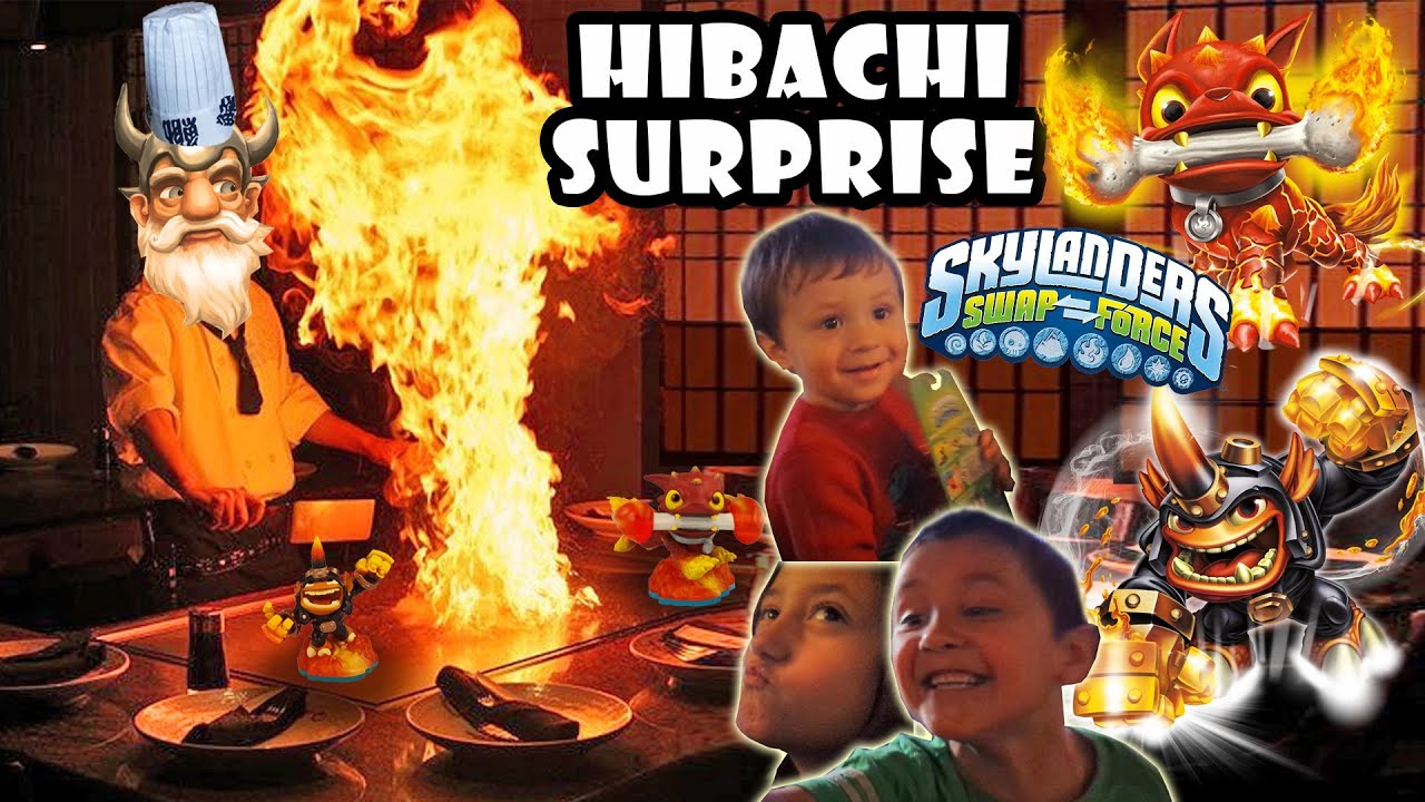 Сюрприз с хот-догом Fryno & Fire Bone в ресторане Hibachi (Skylanders Swap Force Wave 4)