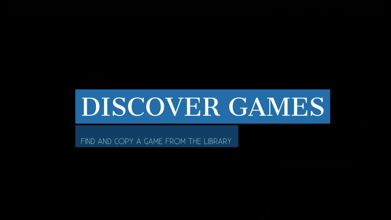 Discover games