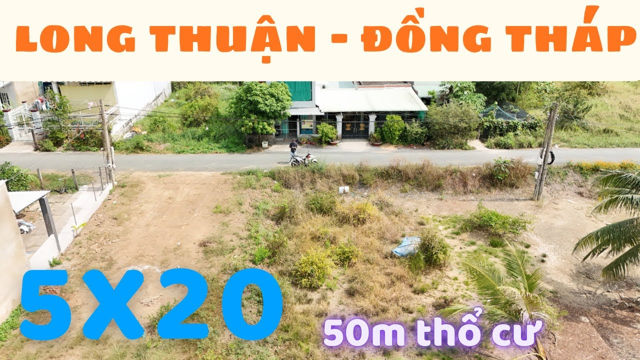 MS929 Bán đất mặt tiền nhựa phường Long Thuận thành phố Gò Công TG cũ