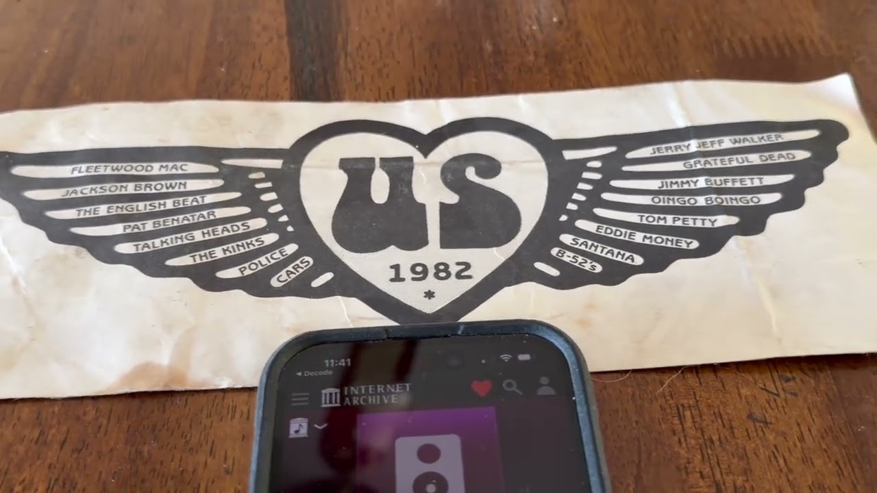 The Internet of Experiences: Memories of the US festival 1982