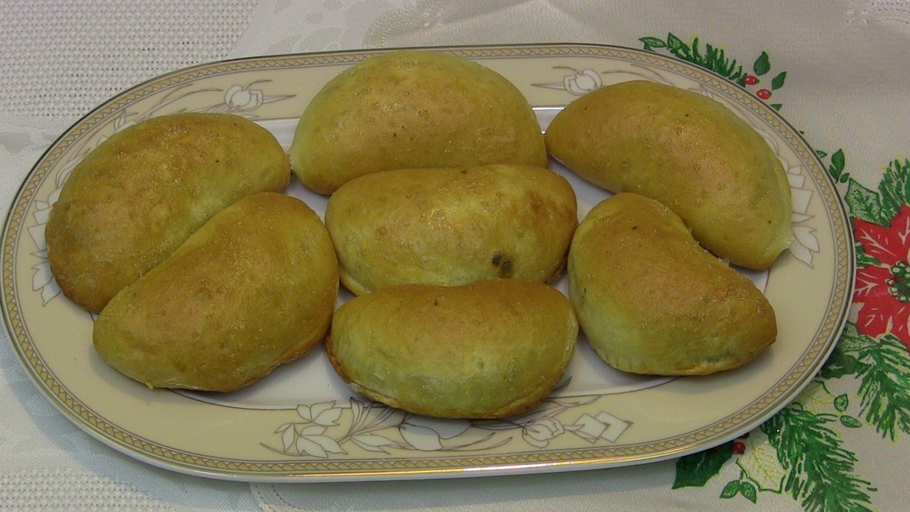 Pieczone pierożki z pieczarkami
