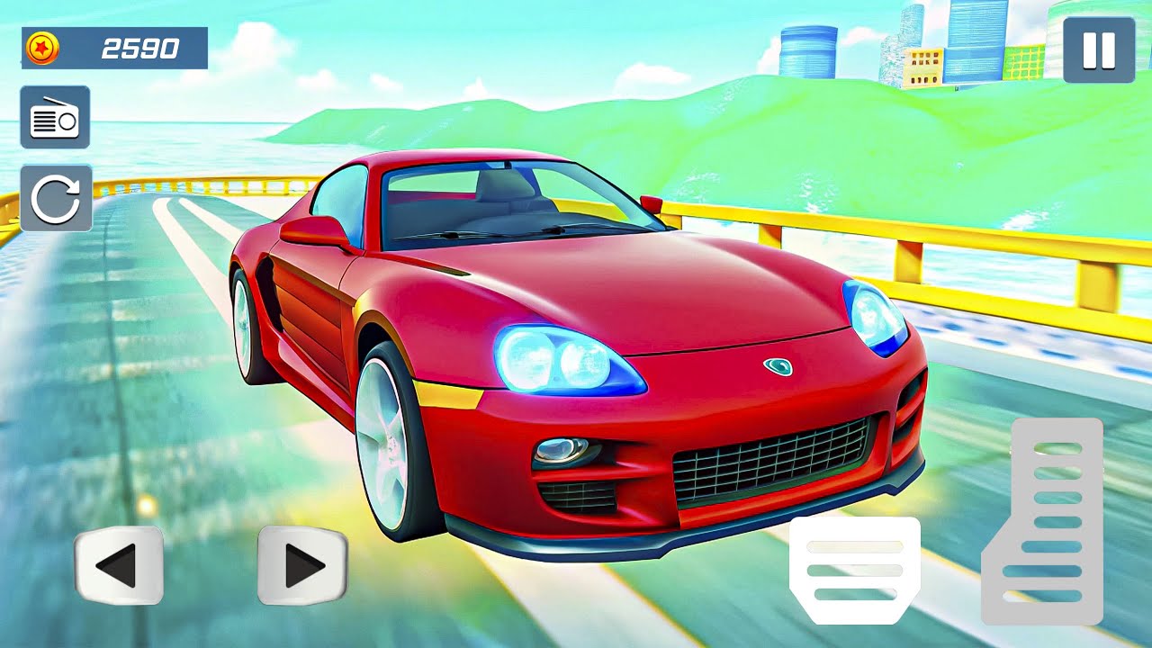 GT Impossible Sport Car Racing - Mega Ramp Car Stunts Race Simulator 3D - Android Gameplay