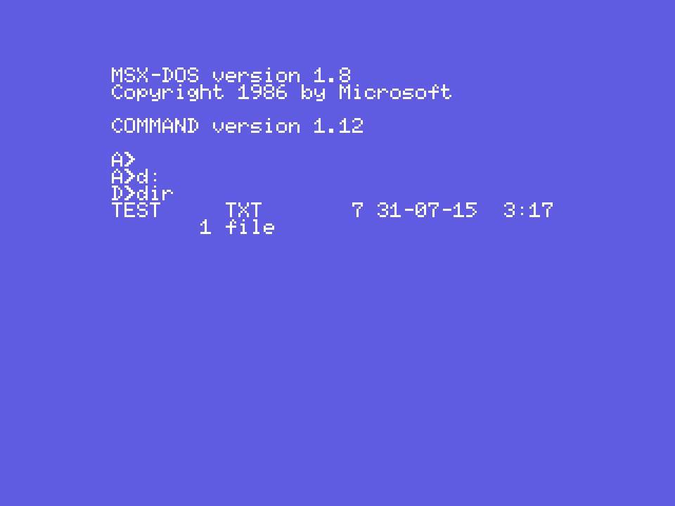 Beer IDE emulated on openMSX
