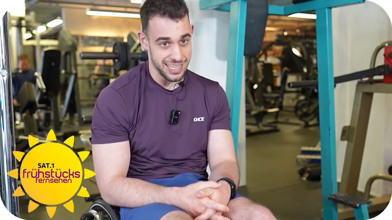 Kampfgeist im Rollstuhl - trotz Einschränkung erfolgreicher Bodybuilder | SAT.1 Frühstücksfernsehen