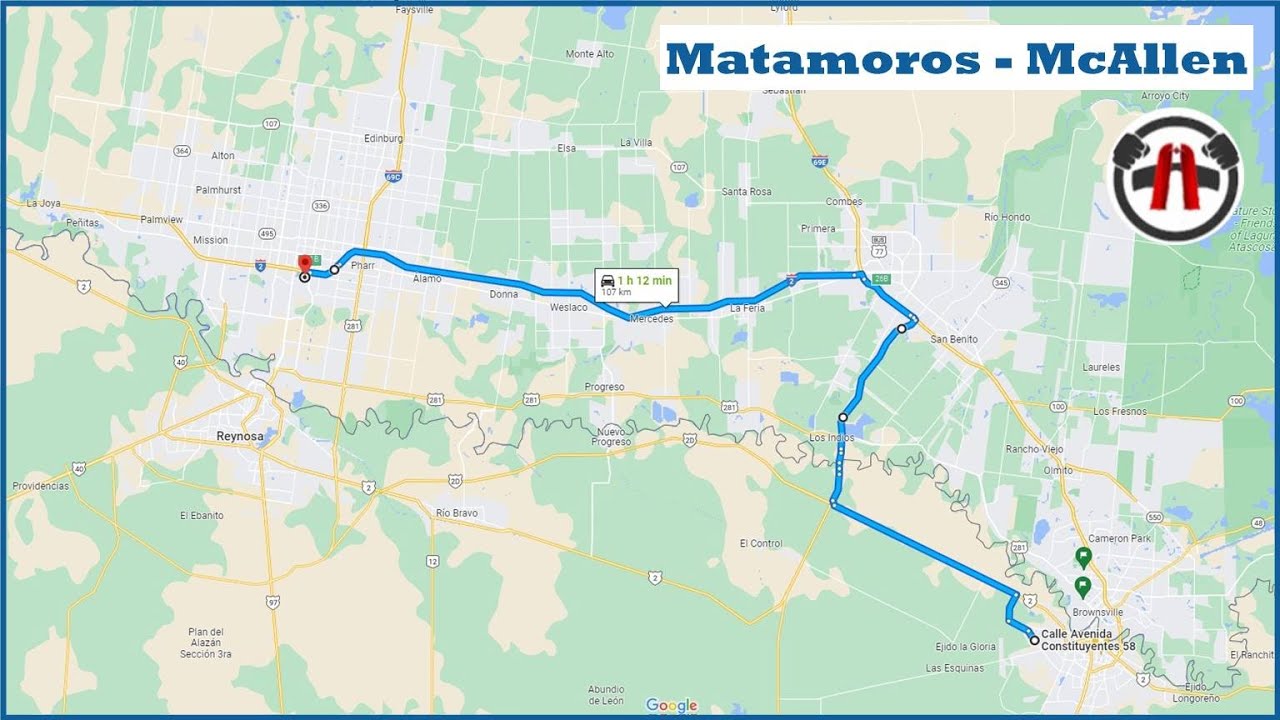 Matamoros, Tamaulipas, Mx. a McAllen, Texas, USA. Cruzando Puente Libre Comercio - Los Indios. 2018