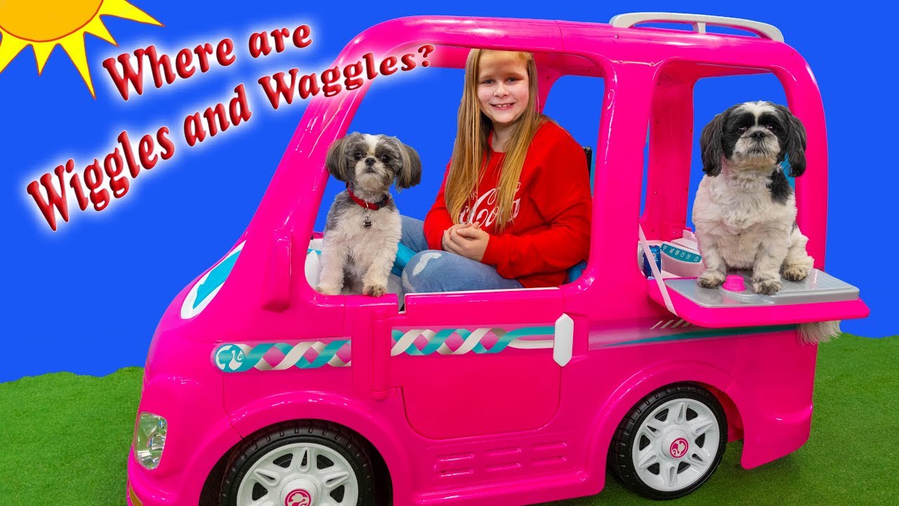 Assistant Hunts for Wiggles and Waggles in her Ride On Camper