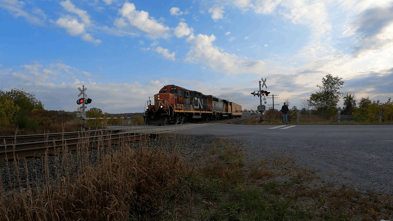 GP9RM leader! 3 trains on the CN Kingston subdivision.
