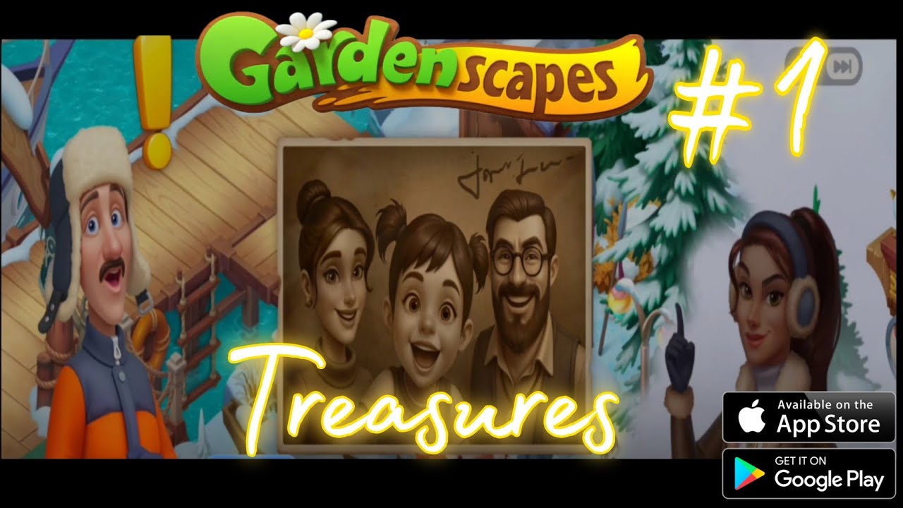 Treasures Garden scapes #1  watch now new gameplay #Garden scapes