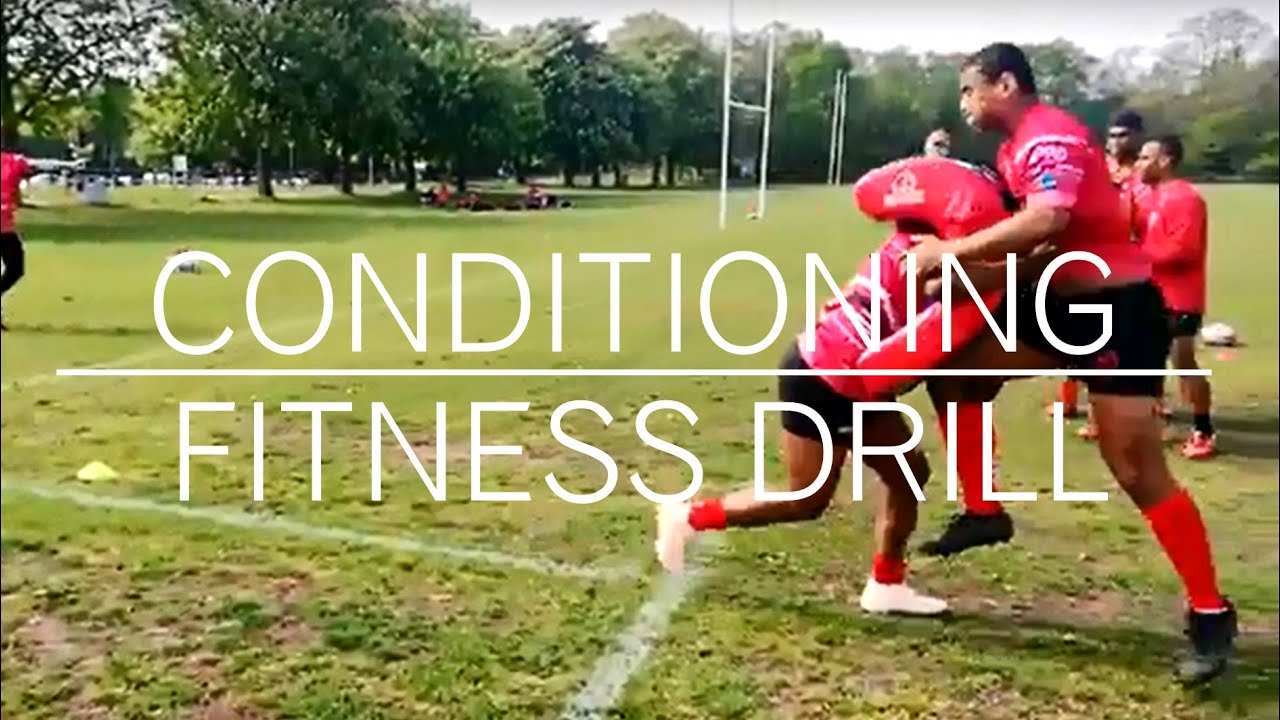 RUGBY UNION GAME CONDITIONING AND FITNESS DRILL