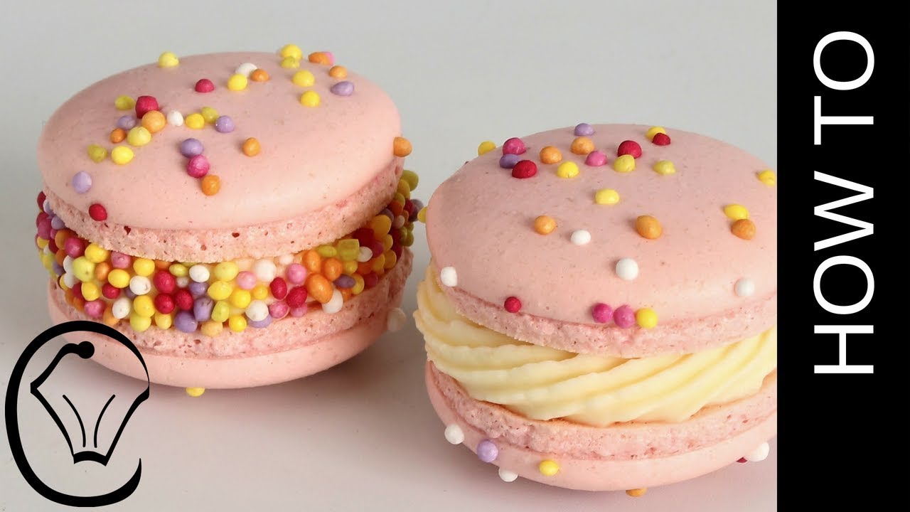 Funfetti French Macarons by Cupcake Savvy's Kitchen