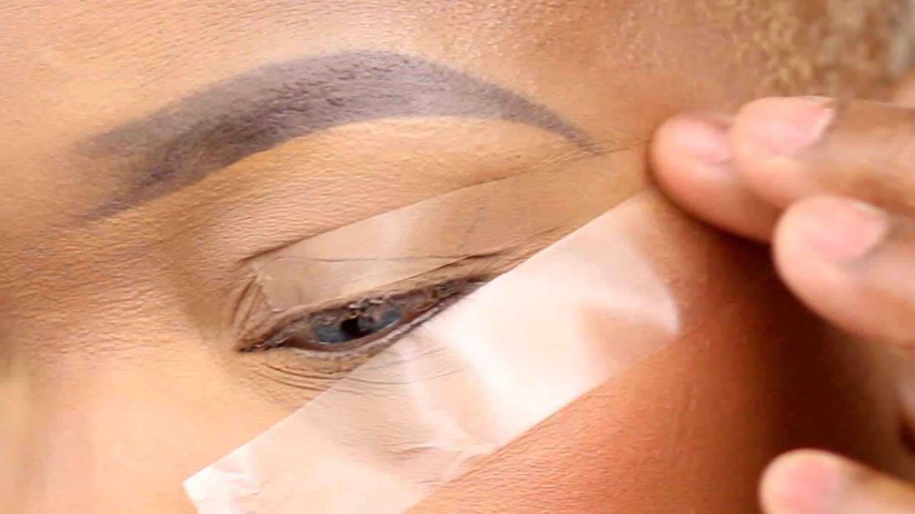 THE BEST WINGED EYELINER FOR HOODED EYES I  TAPE HACK