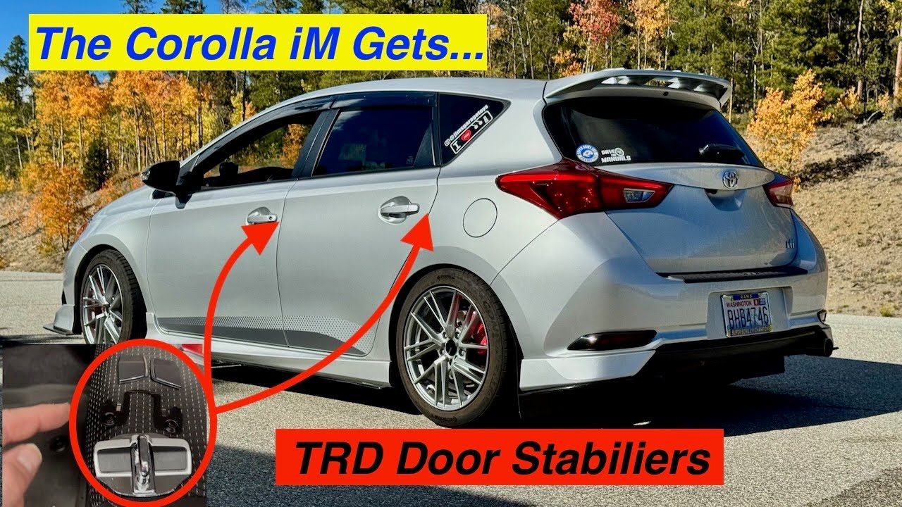 Установлены стабилизаторы дверей TRD || ОГРОМНОЕ улучшение || Corolla iM 2017 года