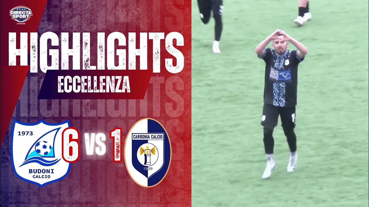Calcio Eccellenza. - ASD Pol. Calcio Budoni - Carbonia 1939 6-1 (Highlights)