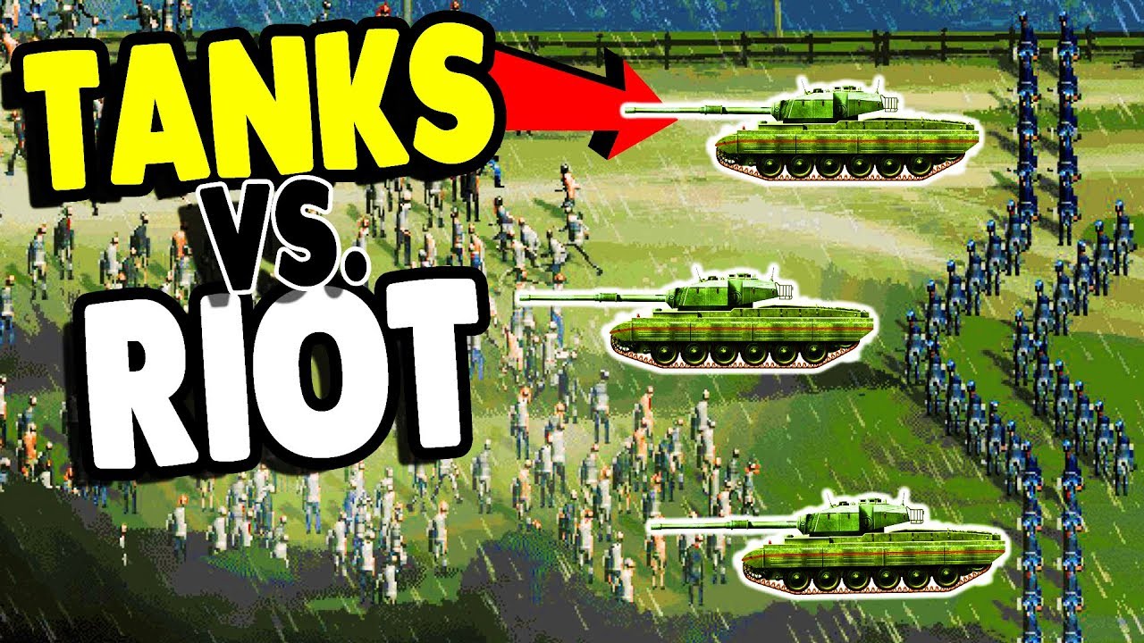 Бунтари против армейского танка и военной полиции | Игровой процесс Riot: Civil Unrest