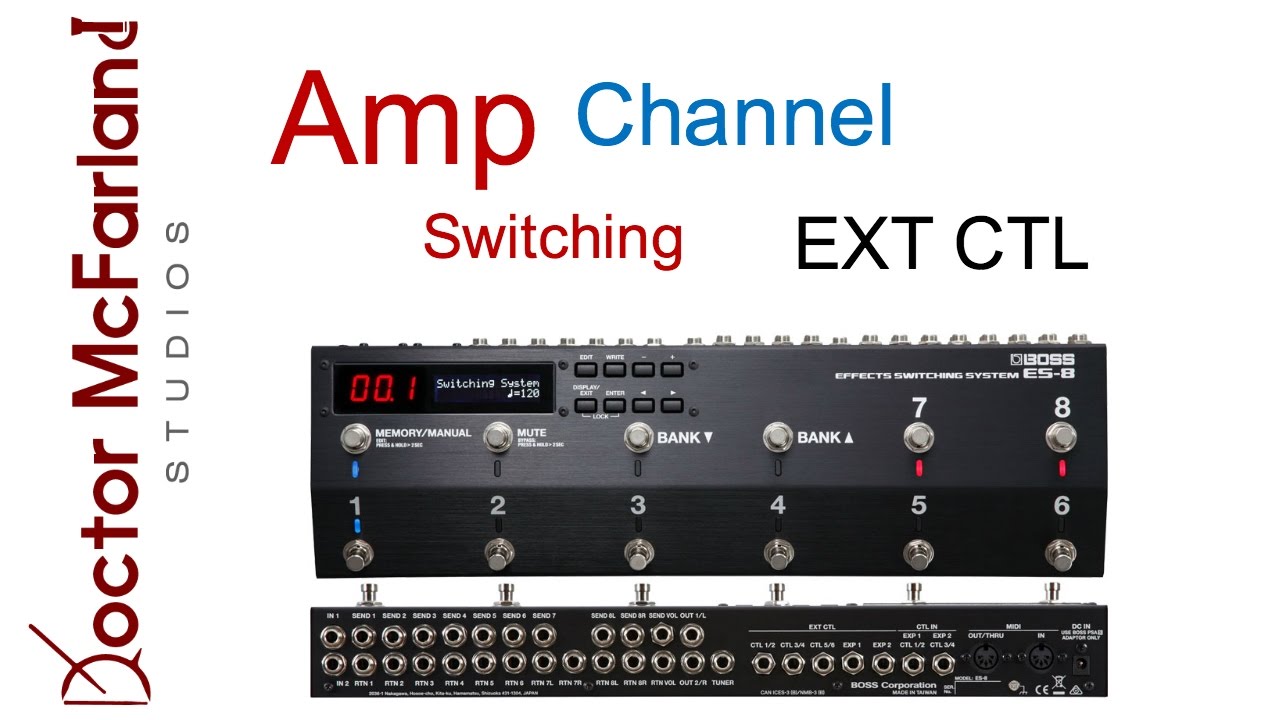 Boss ES-8 Amp Channel Switching Tutorial