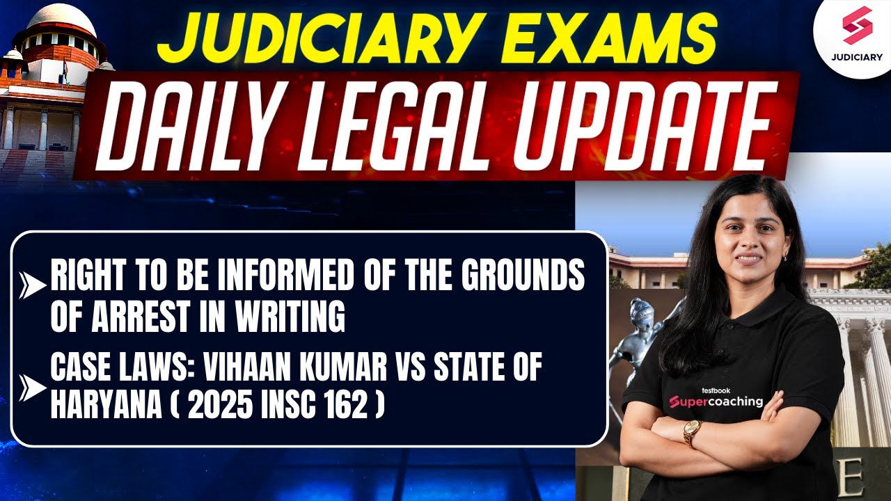 Case Laws Vihaan Kumar vs State of Haryana ( 2025 INSC 162 ) | Daily Legal Updates | Deeksha Mam