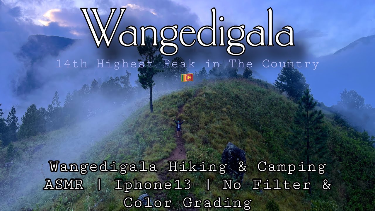 Wangedigala Hiking & Camping | ASMR | වංගෙඩිගල | No Filter & Color Grading 