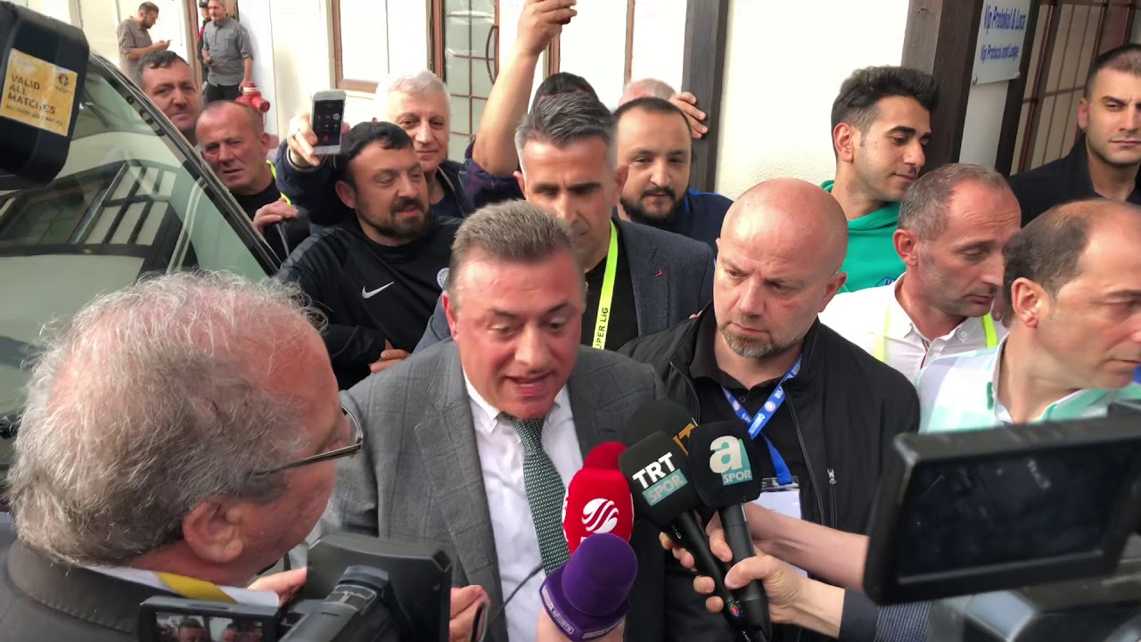 &Ccedil;AYKUR RİZESPOR KUL&Uuml;P BAŞKANI HASAN KARTAL&rsquo;IN MA&Ccedil; SONU A&Ccedil;IKLAMASI