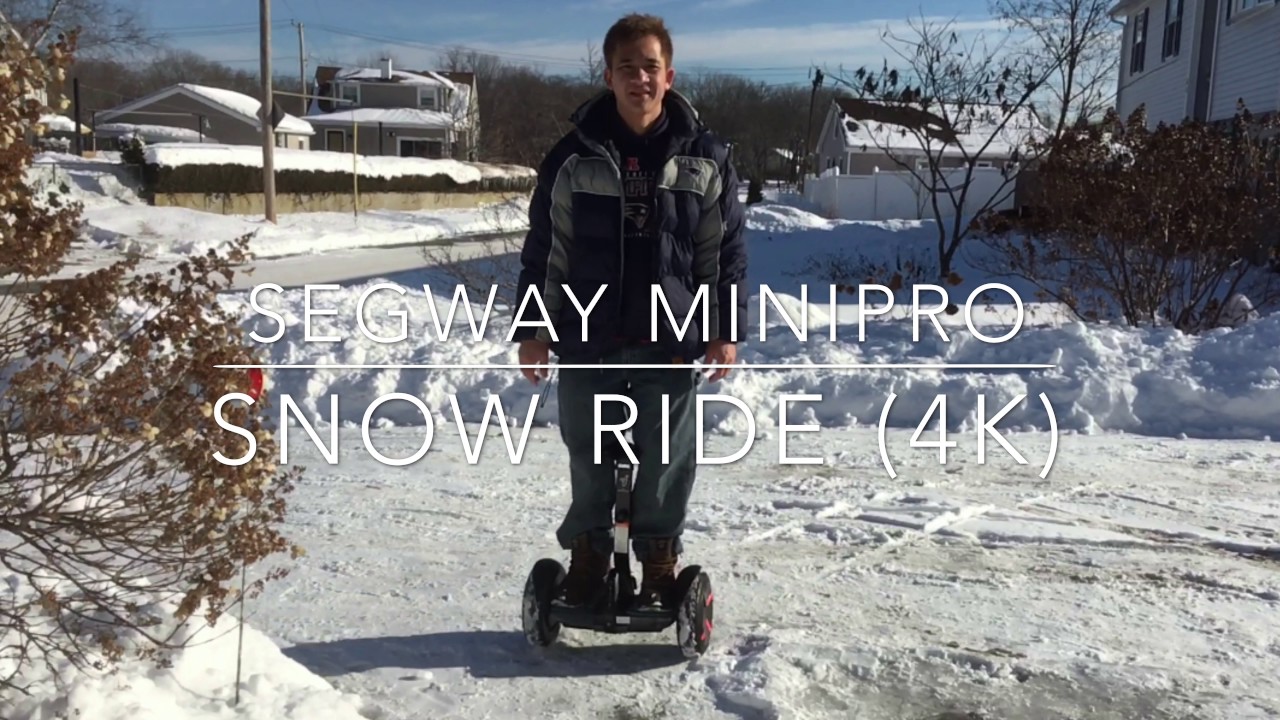 SEGWAY miniPRO snow ride (4K)