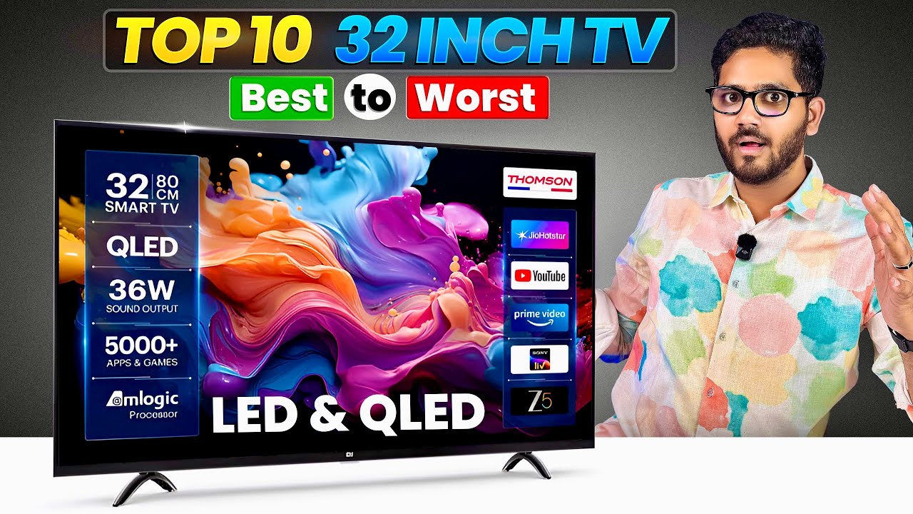 Top 10 Best 32 inch TV in 2025 🔥 WORST to BEST 🔥 MR KNOWN  🔥