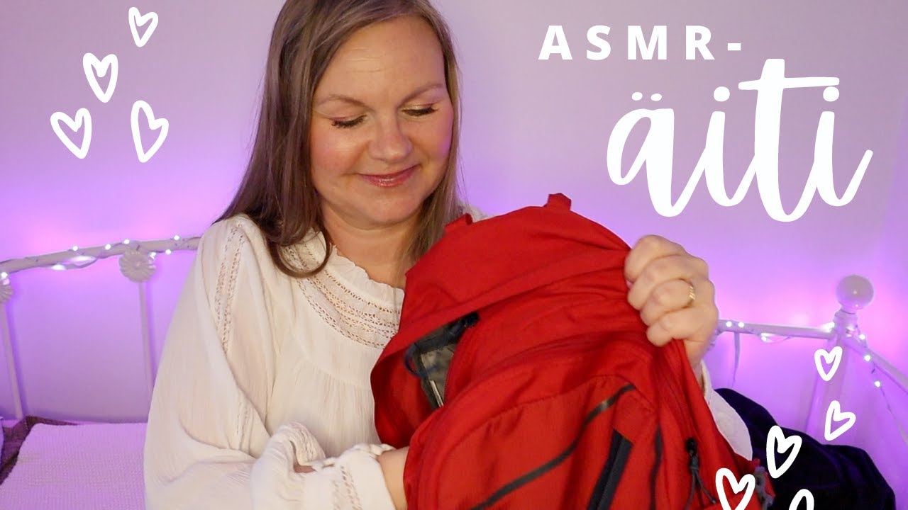 ASMR SUOMI💙ASMR - äiti pakkaa sulle treenirepun, kirjoittaa ostoslistan,...💕Personal Attention💕