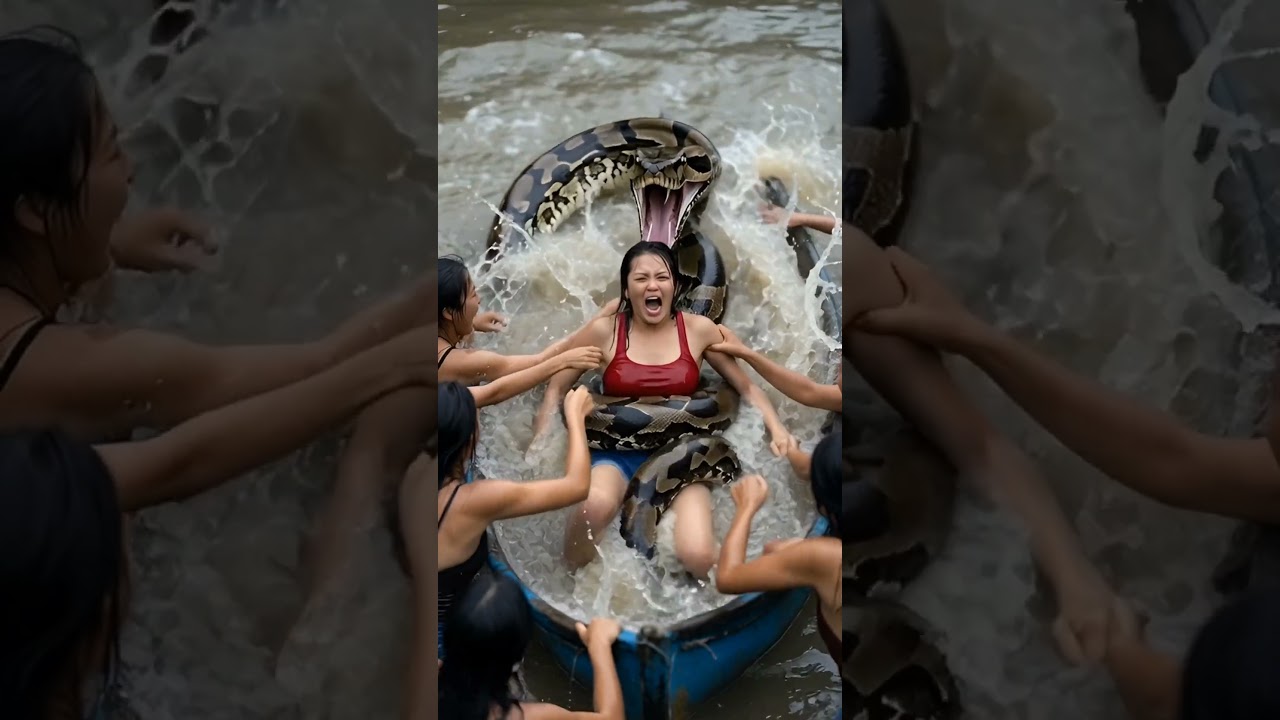 A Giant Python Attacked Her in the River — What Happened Next Will Shock You 😱🐍 