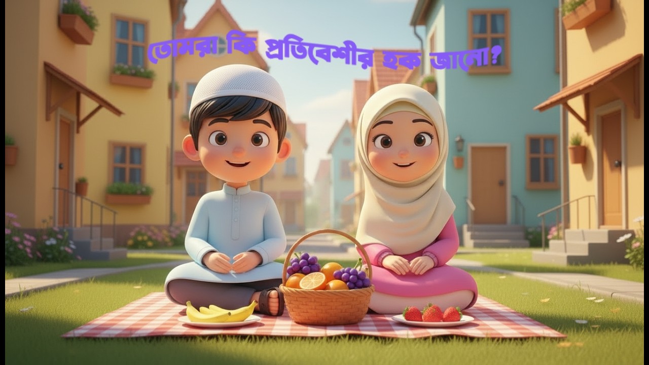 প্রতিবেশীর হক না মানলে কী হয়? ইসলামের আশ্চর্য শিক্ষা! 😲 #cartoon #NeighborRights #islamicshorts