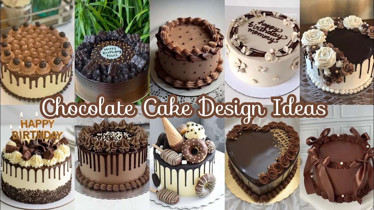 Chocolate Cake Design Ideas/Chocolate Cake Decorating ldeas for Begginers/Unique Cake Design Ideas