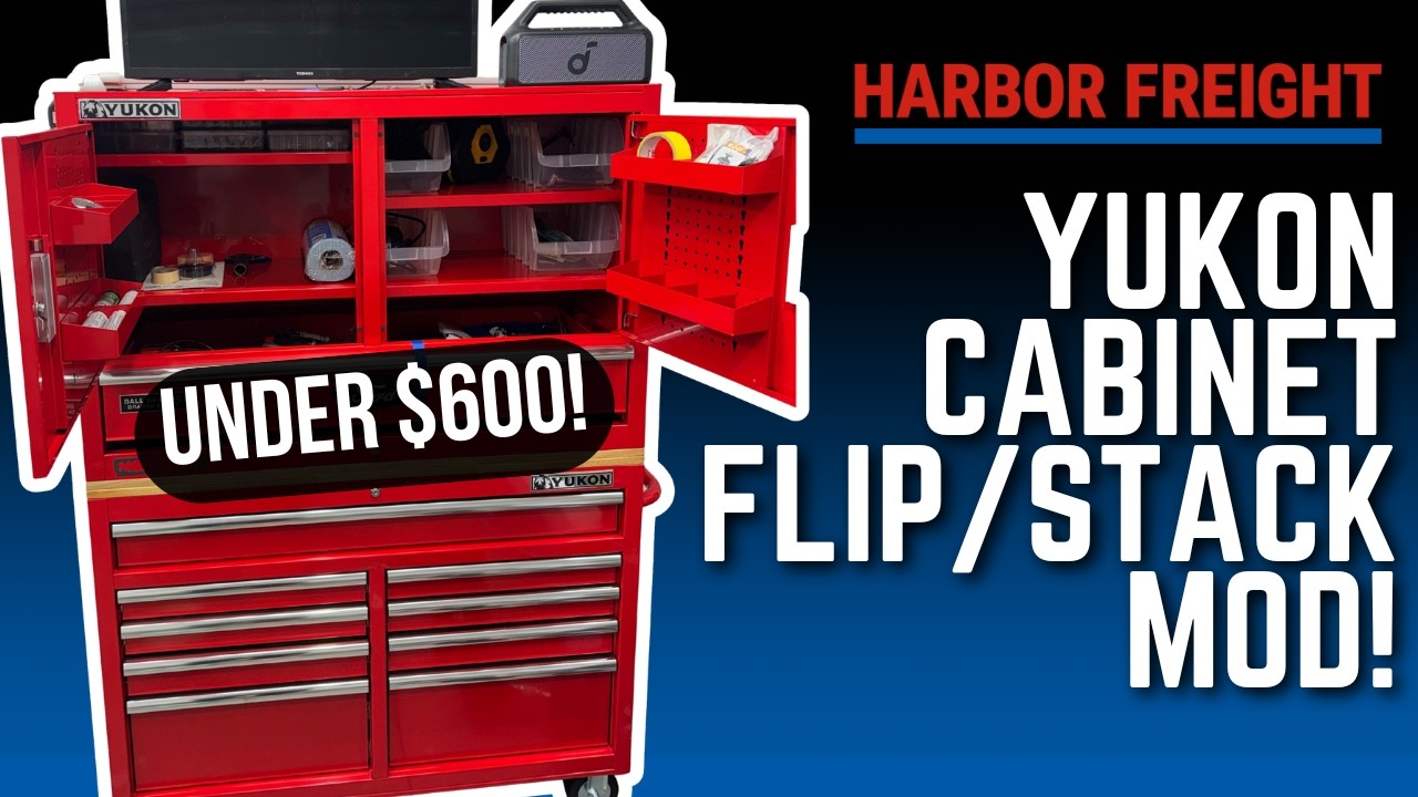 Переделка ящика для инструментов Harbor Freight! Модификация шкафов Yukon с возможностью складыва...
