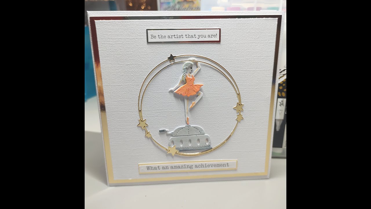 Music Box Ballerina Card #gummiapan