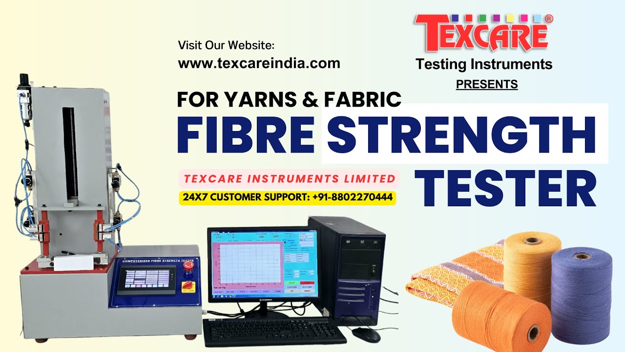 Fibre Strength Tester, Fibre strength and fibre fineness Tester, ASTM D3822, ISO 5079, and IS 2358