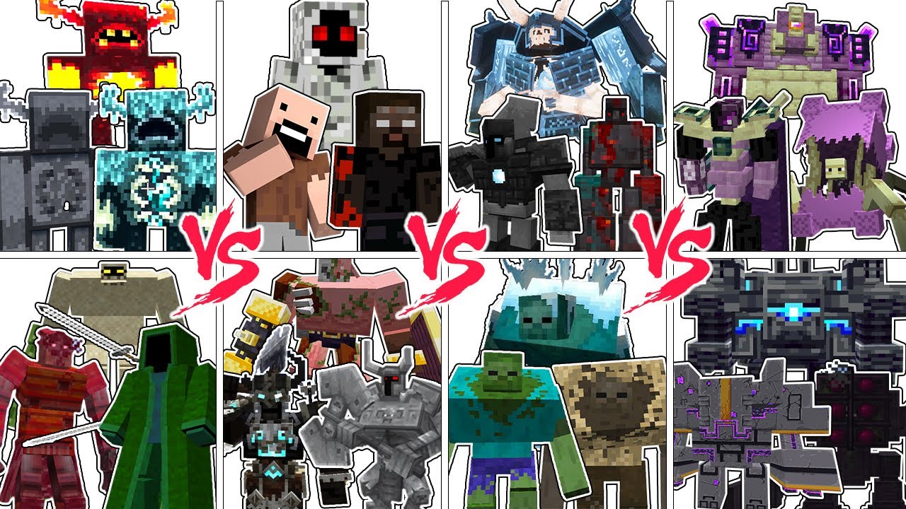 BOSS MOBS SQUADS TOURNAMENT | Minecraft Mob Battle