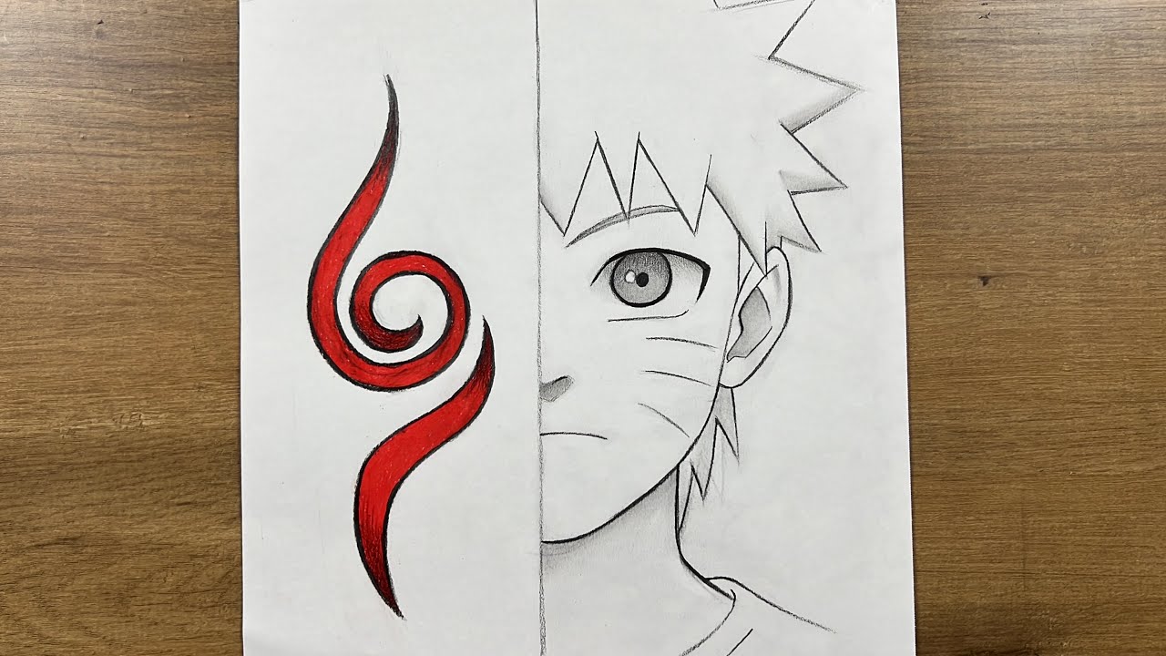 Naruto Uzumaki Drawing Tutorial – Clean Line Art + Shading (Beginner Friendly)