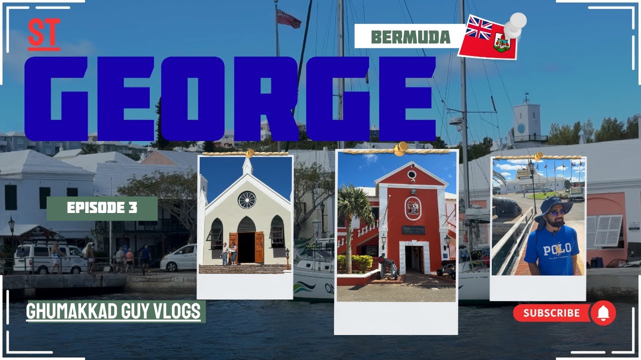 EP 3 Walking Tour of St. George, Bermuda Old Town Tour, History, Local Food Vlog 2025